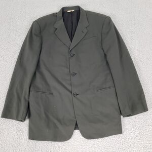 VINTAGE Donna Karen Jacket Coat Mens‎ 42 Gray Wool Suit Jacket Sport Coat Italy